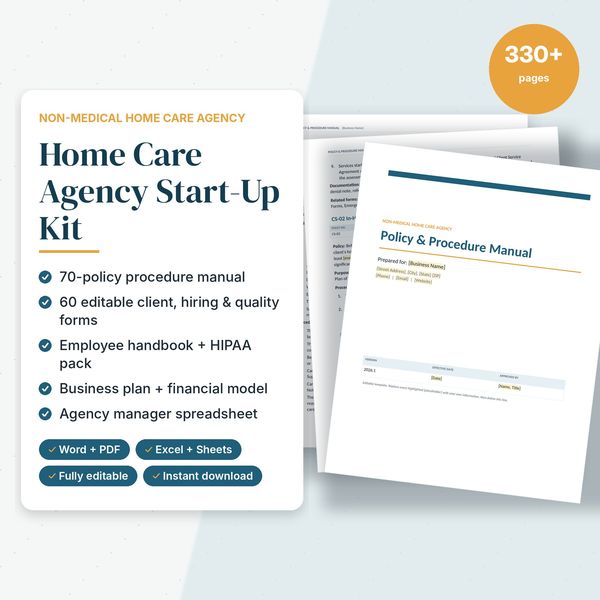 Home Care Agency Start-Up Kit